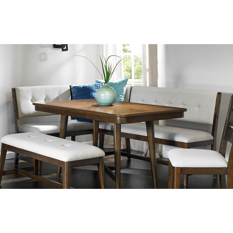 Corner table discount and bench set